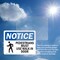 Signmission Pedestrians Must Use Walk In Door Sign, Vinyl Decal, 10in W x 7in L, 2PK OS-2PACK-NS-D-710-L-17167 - alternate 4